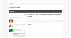 Desktop Screenshot of kminomya.com